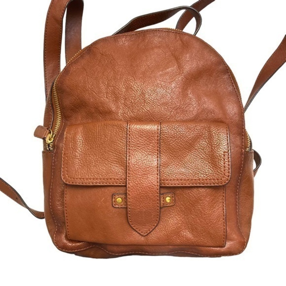 Frye brown leather backpack